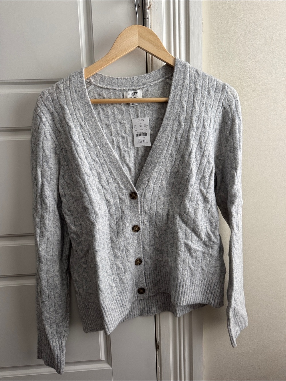 J. Crew Factory Cable Cardigan NWT
